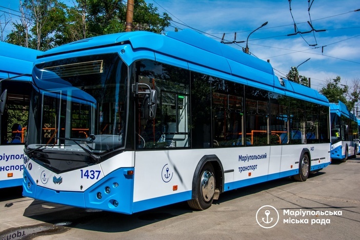 Сьогодні в Маріуполі запустили «морський» маршрут тролейбусу