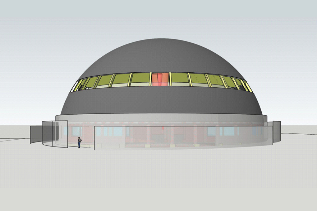 У Маріуполі волейбольний комплекс під куполом перетворюють в музей науки (ФОТО)